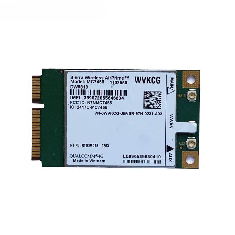Dell Ʈ WWAN ī ̴ PCI-E FDD-LTE 4G  Cat6, MC7455 DW5818 WVKCG LTE 4G ī